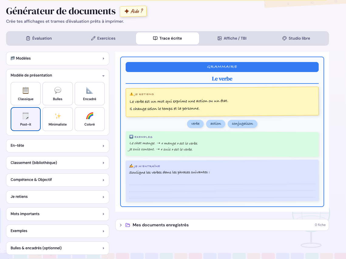 Vos documents, prêts à imprimer
